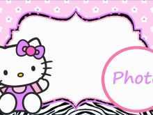 Hello Kitty Invitation Card Template Free