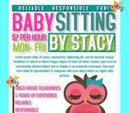 56 Standard Babysitting Flyer Templates Free Formating by Babysitting Flyer Templates Free