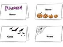 56 Standard Halloween Name Card Template for Ms Word by Halloween Name Card Template