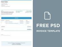 56 Standard Psd Invoice Template Templates with Psd Invoice Template