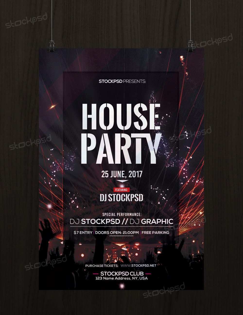 Download 56 The Best Free Psd Party Flyer Templates In Photoshop For Free Psd Party Flyer Templates Cards Design Templates PSD Mockup Templates