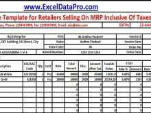 Tax Invoice Format As Per Gst