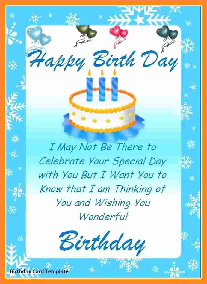 57 Adding Birthday Card Templates Word with Birthday Card Templates Word