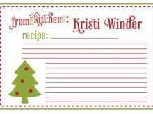 57 Adding Free Printable Christmas Recipe Card Template for Ms Word for Free Printable Christmas Recipe Card Template