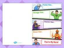 57 Adding Superhero Father S Day Card Template Download by Superhero Father S Day Card Template