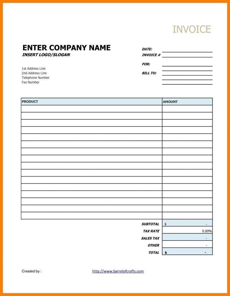 57 Best Blank Hourly Invoice Template PSD File For Blank Hourly Invoice 