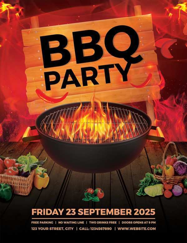 57 Blank Free Bbq Flyer Template Now for Free Bbq Flyer Template