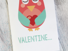 Owl Pop Up Card Template