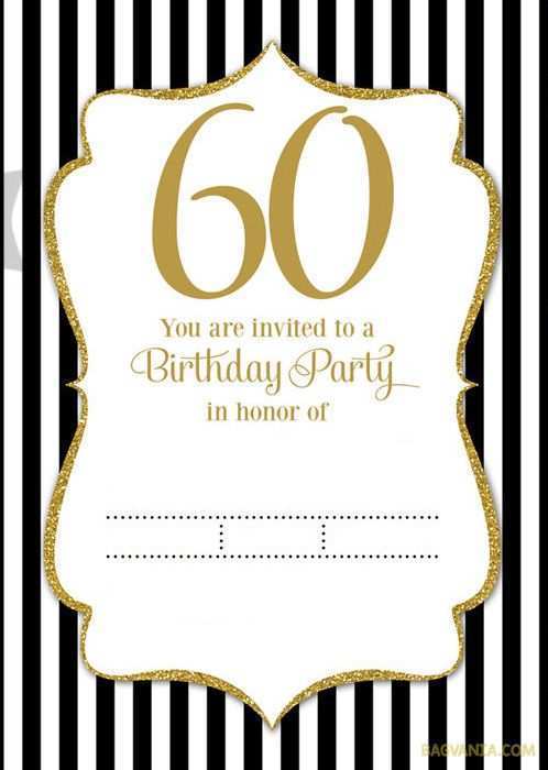 57 Create 60 Birthday Card Template Formating by 60 Birthday Card Template