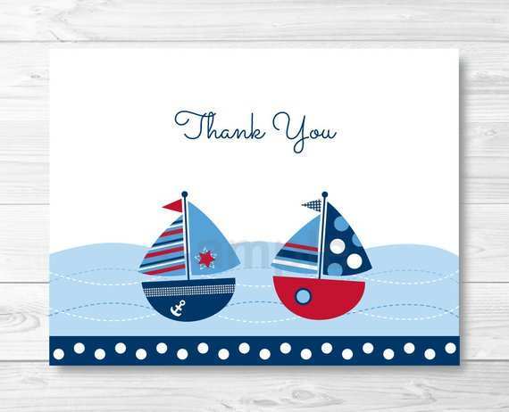57 Create Nautical Thank You Card Template Layouts by Nautical Thank You Card Template