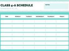 57 Create Simple Class Schedule Template Now for Simple Class Schedule Template