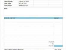 Private Invoice Template Uk