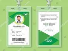 57 Creative Id Card Template Green Download with Id Card Template Green