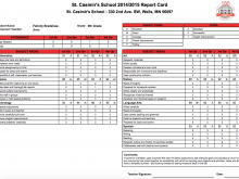 57 Creative Report Card Template For High School With Stunning Design by Report Card Template For High School