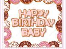 Baby Happy Birthday Card Template