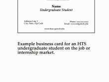 57 Customize Our Free Student Business Card Template Word Download by Student Business Card Template Word