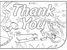 Thank You Card Template Eyfs