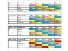 57 Format Class Schedule Template Elementary Layouts by Class Schedule Template Elementary
