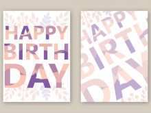 Happy Birthday Card Template Photoshop