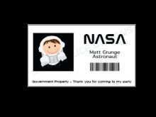 92 Best Nasa Id Card Template Maker With Nasa Id Card Template Cards Design Templates