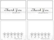 57 Free 4 Fold Thank You Card Template Maker with 4 Fold Thank You Card Template