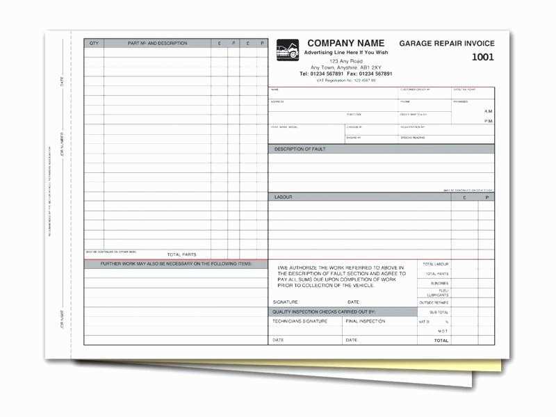 57 Free Garage Invoice Example Maker with Garage Invoice Example