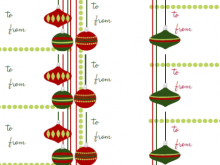 Christmas Card Tags Template