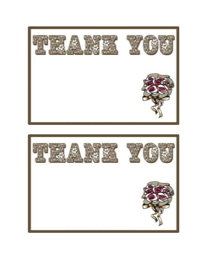 57 Free Printable Thank You Card Template Printable For Free For Free for Thank You Card Template Printable For Free