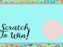 Printable Scratch Card Template