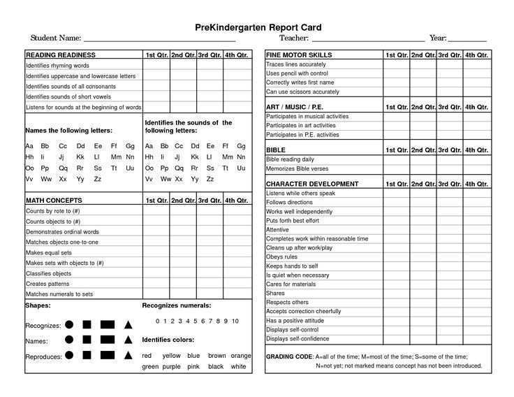 57 Online Free Printable Kindergarten Report Card Template Now With Free Printable Kindergarten Report Card Template Cards Design Templates