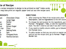 57 Printable Recipe Card Template Free Open Office For Free by Recipe ...
