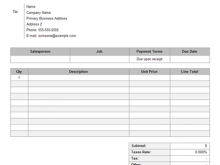 57 Printable Sample Company Invoice Template with Sample Company Invoice Template