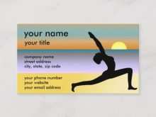 57 Printable Yoga Teacher Business Card Templates for Ms Word for Yoga Teacher Business Card Templates