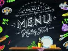 Menu Card Templates Vector Free Download