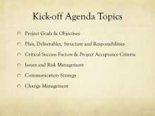 57 Report Project Kickoff Agenda Template Formating for Project Kickoff Agenda Template