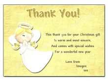 57 Standard Christmas Gift Thank You Card Template With Stunning Design for Christmas Gift Thank You Card Template