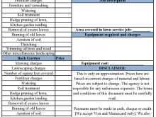 Lawn Care Service Invoice Template