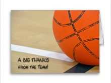 57 The Best Thank You Card Template Basketball Maker for Thank You Card Template Basketball