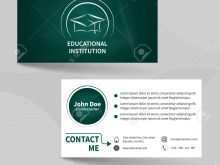 58 Best Business Card Template Education Formating by Business Card Template Education