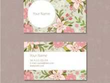 58 Best Floral Name Card Template Free PSD File for Floral Name Card Template Free