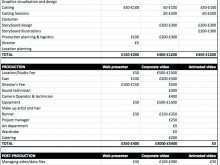 Studio Production Schedule Template