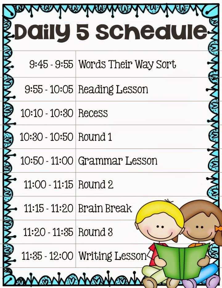 58 Blank 5Th Grade Class Schedule Template with 5Th Grade Class Schedule Template
