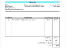 58 Blank Consulting Invoice Format In Excel Layouts by Consulting Invoice Format In Excel