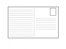 58 Blank Postcard Template With Lines Maker by Postcard Template With Lines