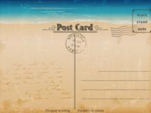 58 Blank Vintage Postcard Template Photoshop PSD File by Vintage Postcard Template Photoshop