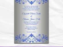 58 Create Wedding Invitation Cards Blank Templates Royal Blue Maker with Wedding Invitation Cards Blank Templates Royal Blue