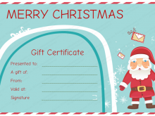 Christmas Gift Card Templates Free