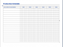 58 Creative Production Schedule Sample Template Maker for Production Schedule Sample Template