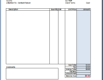 58 Creative Tax Invoice Template For Services For Free for Tax Invoice Template For Services