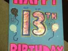 58 Customize 13 Birthday Card Template Photo by 13 Birthday Card Template